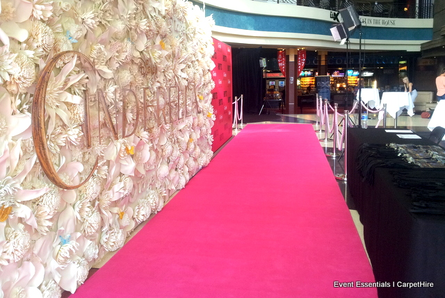 Pink Carpet Entrance, crowd control and theming